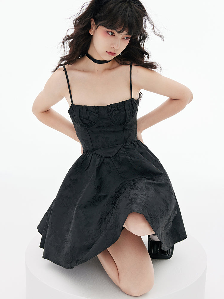 Jacquard bestickte Schleuderkleid