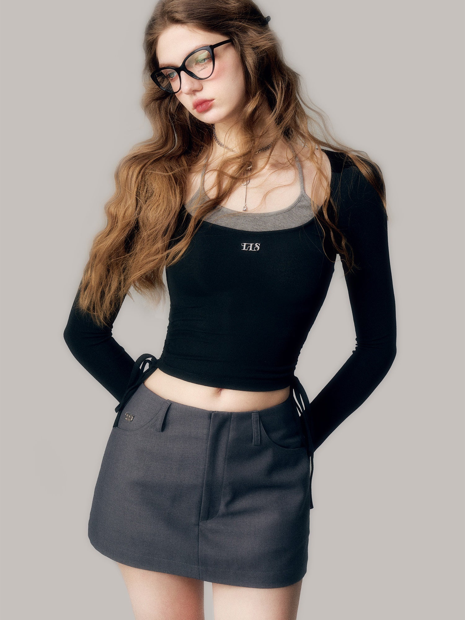 High Waist Hip A-line Skirt