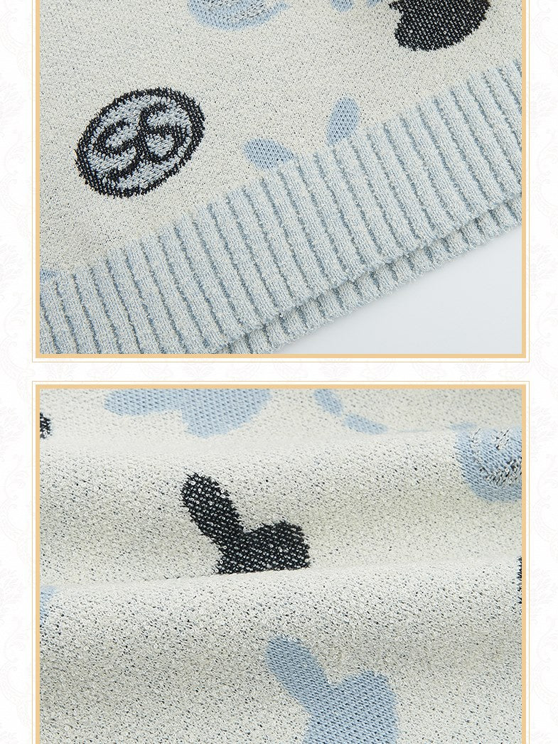 Rabbit -Print -Pullover