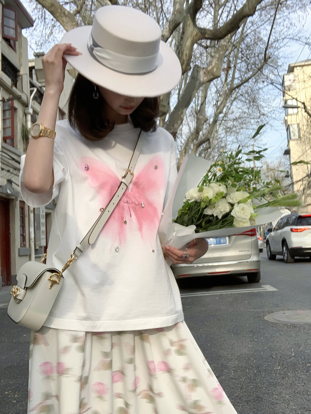 Butterfly Print Loose T-Shirt