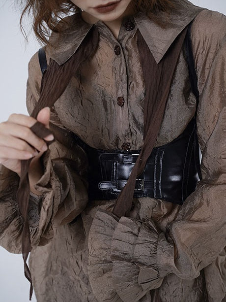 케이크 소매 셔츠