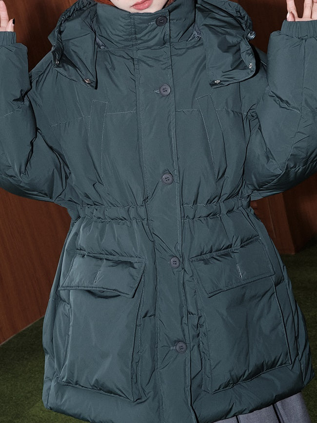 WHITE DUCK DOWN JACKET