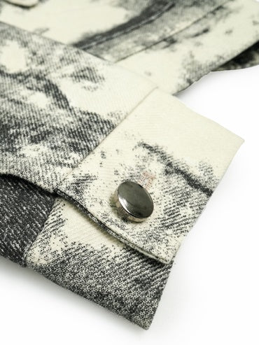 DOUBLE-COLLAR INK PAINTING JACKET