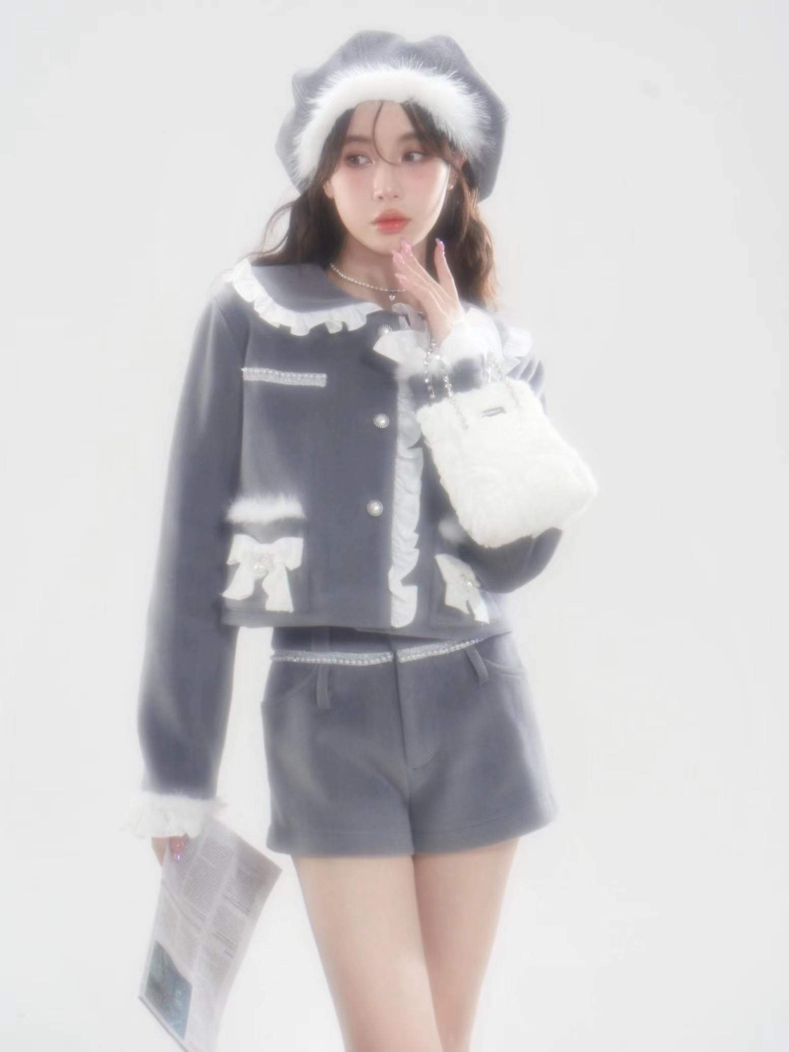 Quilted Jacket & Shorts Pants