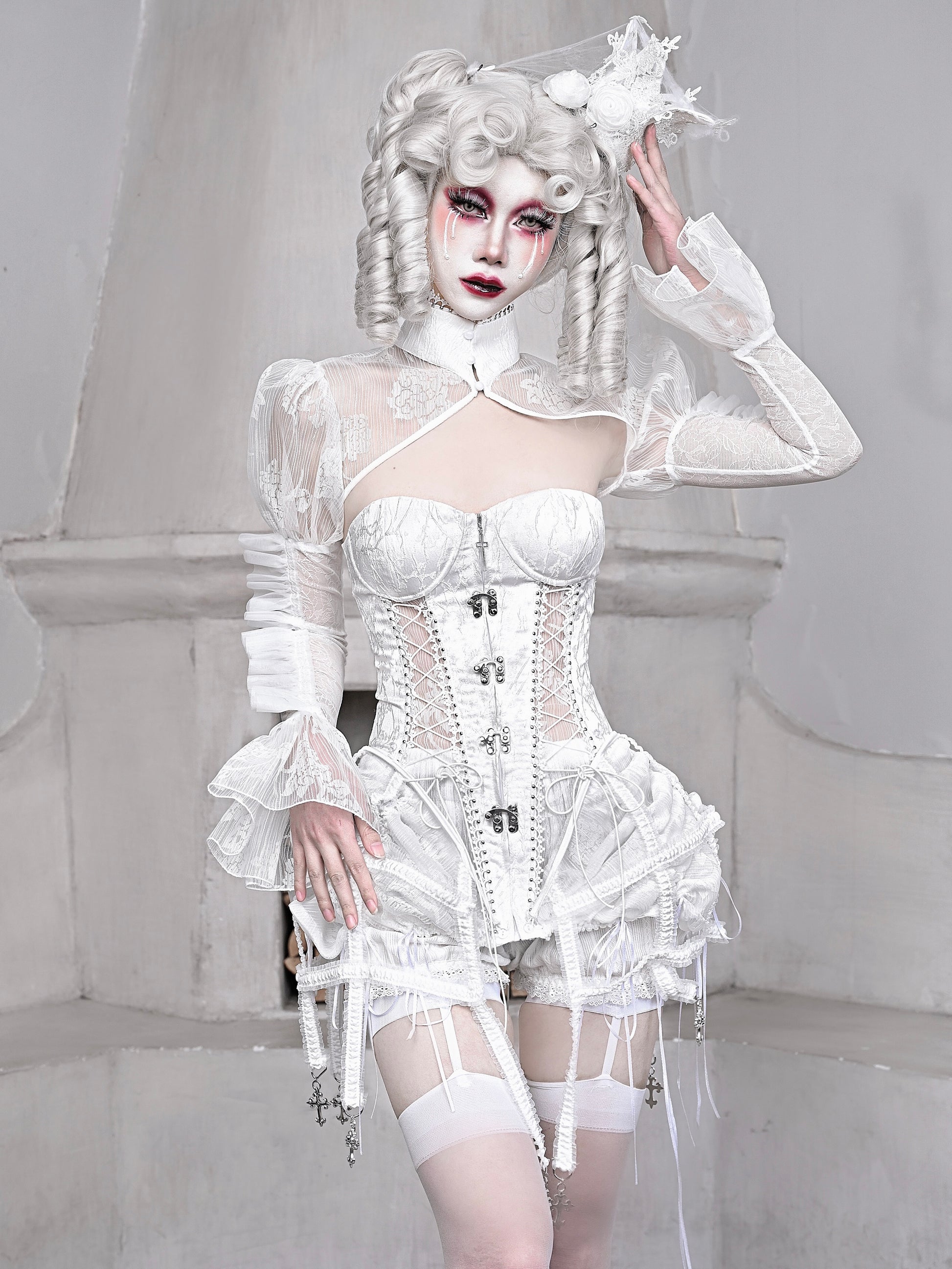Gothic Fishbone Bandage Corset Set