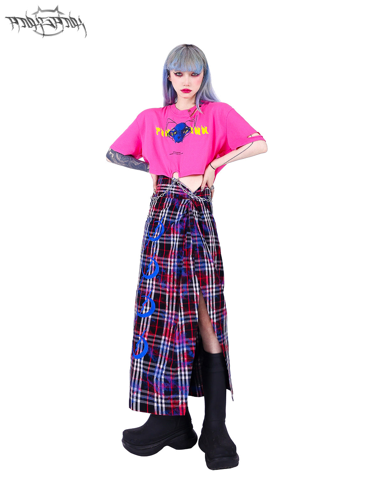 Cropped Loose Nichi Ring T-shirt