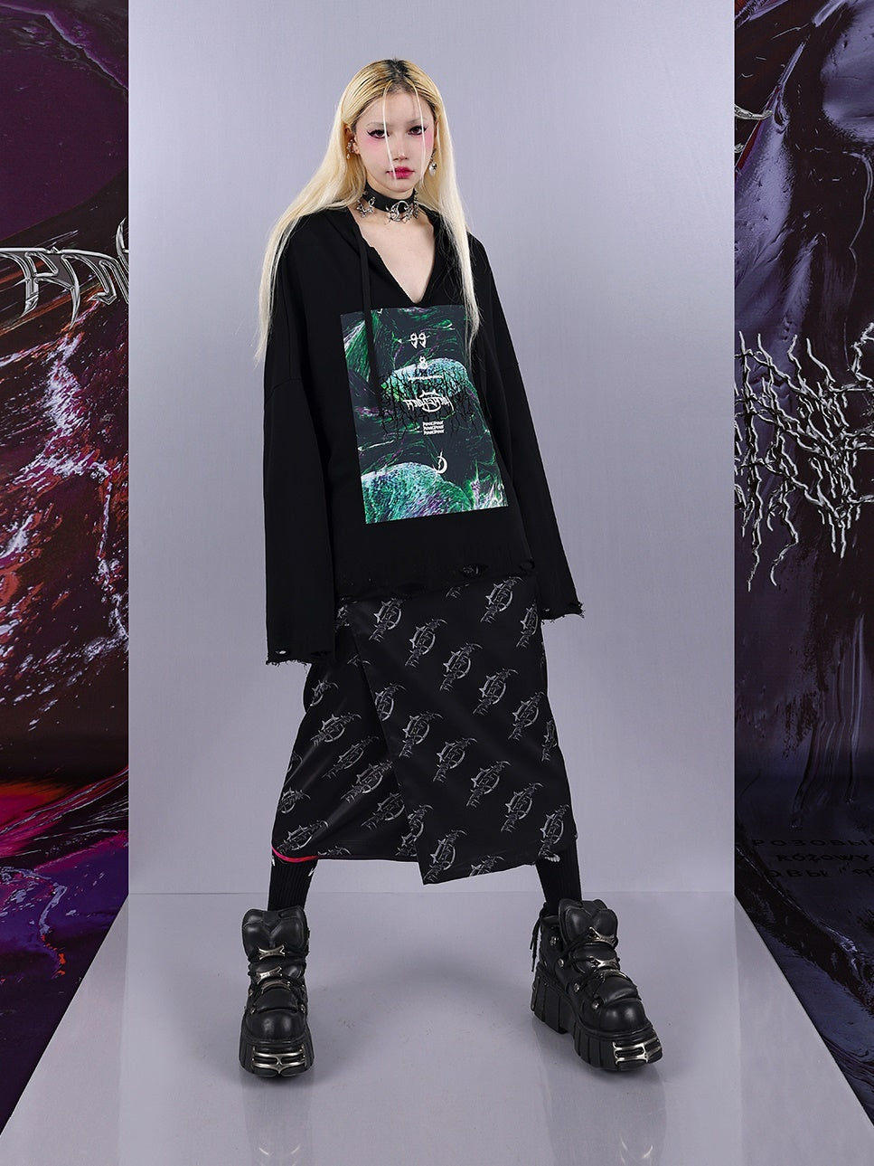 Reversible APRON SKIRT