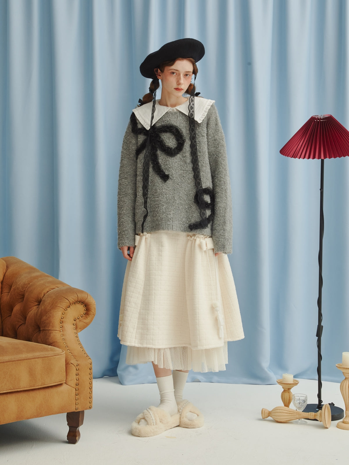 Süße süße Band Stickpullover stricke