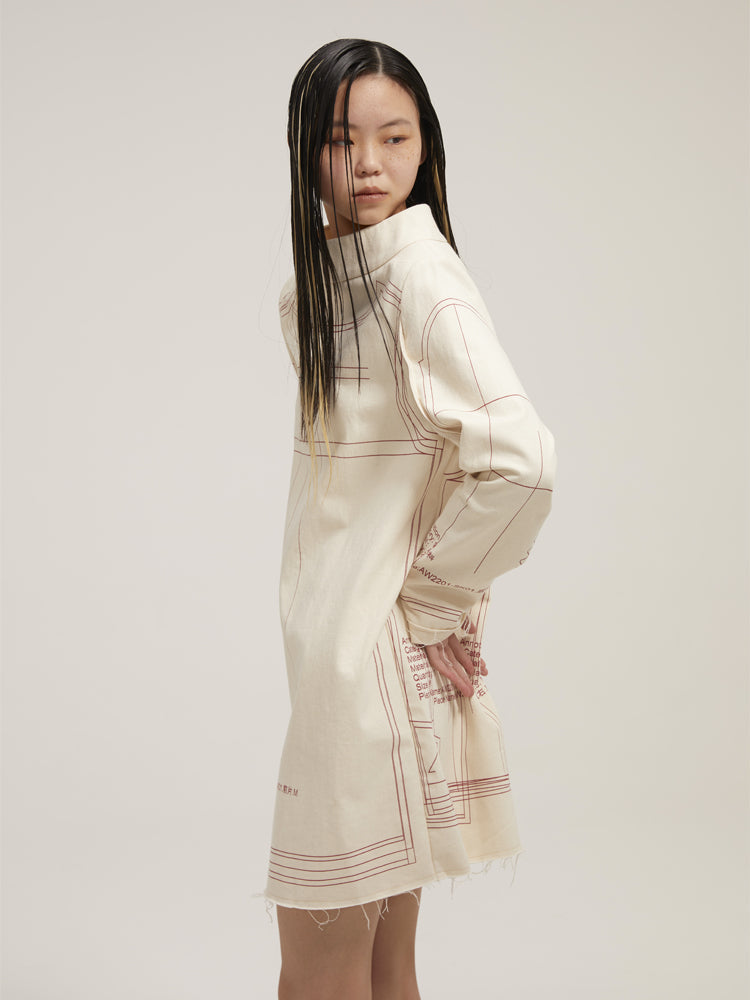 느슨한 해협 틈새 드레스