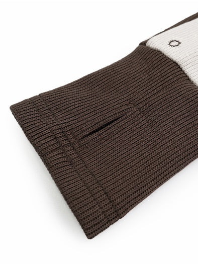 Contrast Color Pullover Hoodie