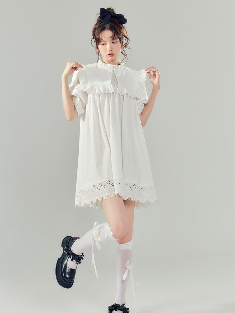 Classical Frill Girly Lace One-Piece