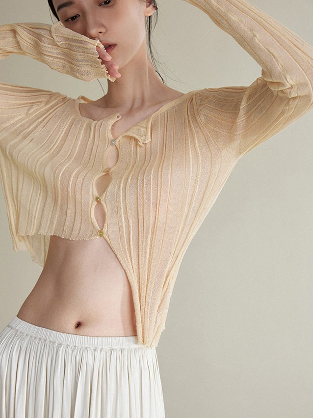 Short Vest & Cardigan TWO-PIECE Set