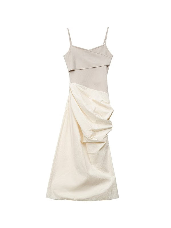 Dreidimensionales Kleid von Falten-Hosentender