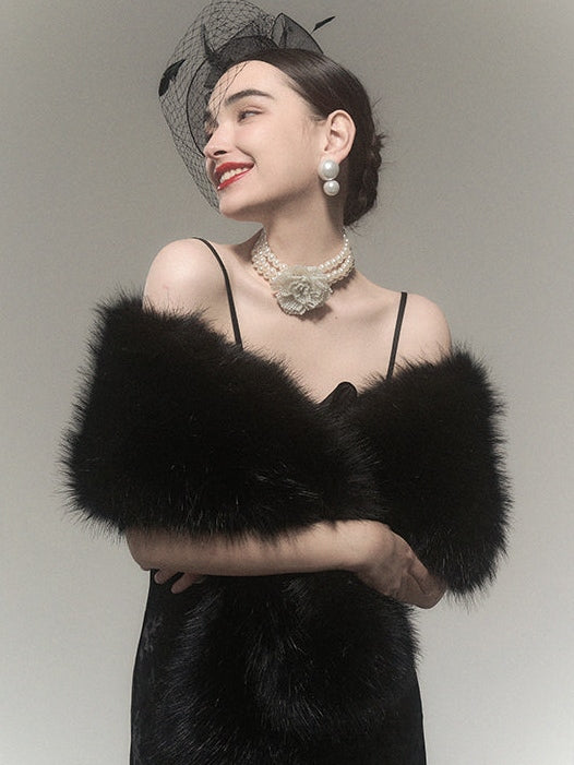 Fake FUR SHAWL Fake FUR SHAWL
