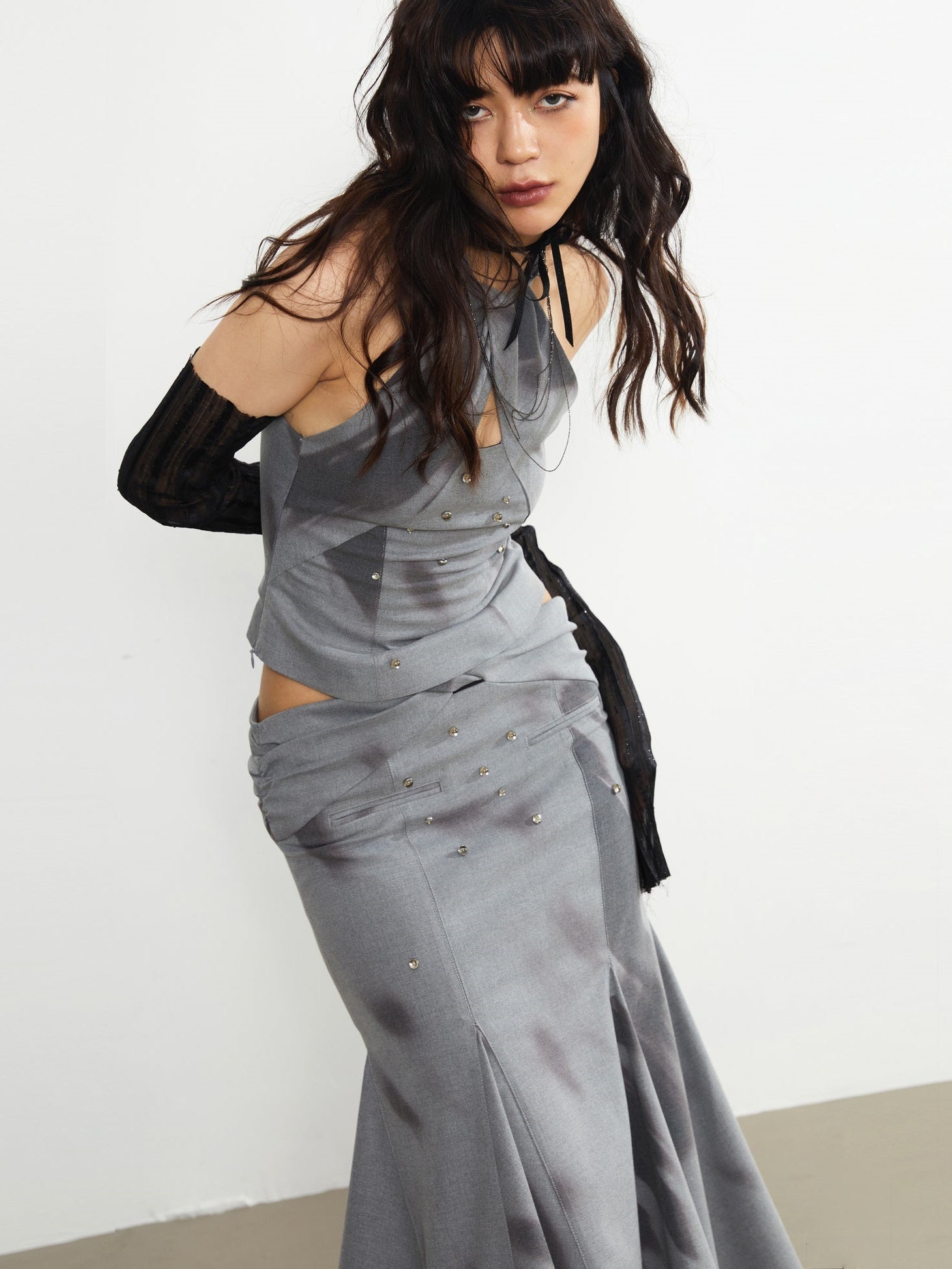 Printing PUNK HOLLOW SKIRT