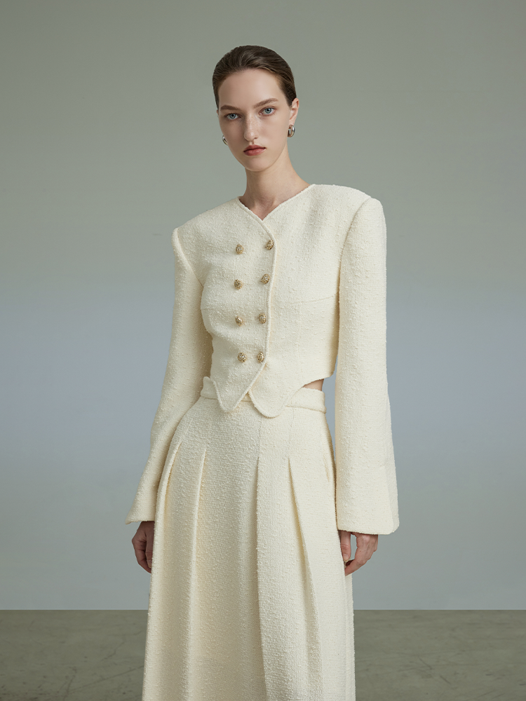 French Retro Small Fragrance Jacket & Skirt