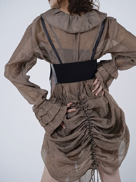 케이크 소매 셔츠