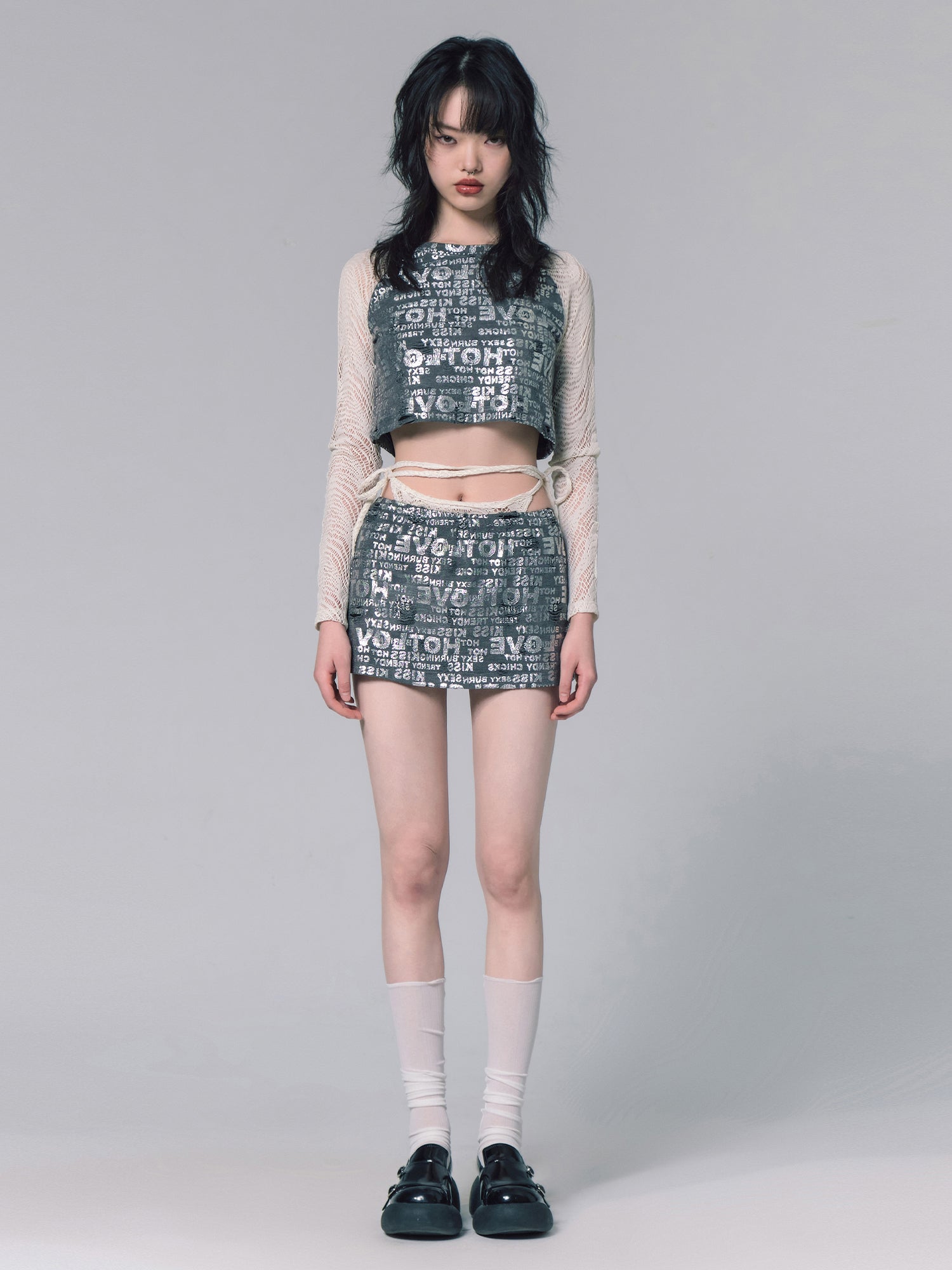 편지 단거리 스커트