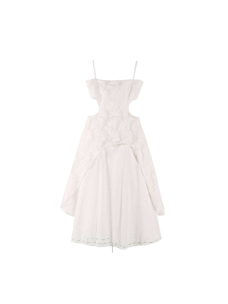 Robe à suspension irrégulière à double couche