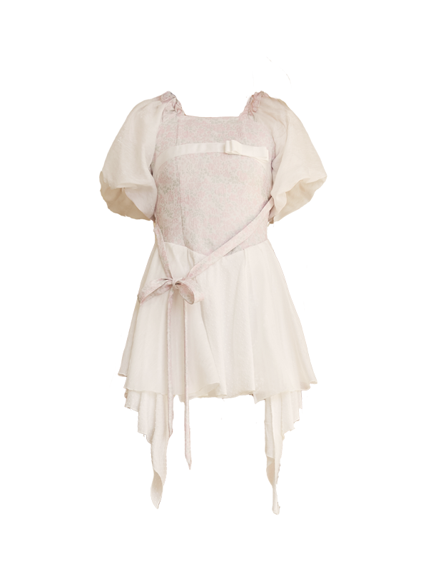 자카드 발레 드레스