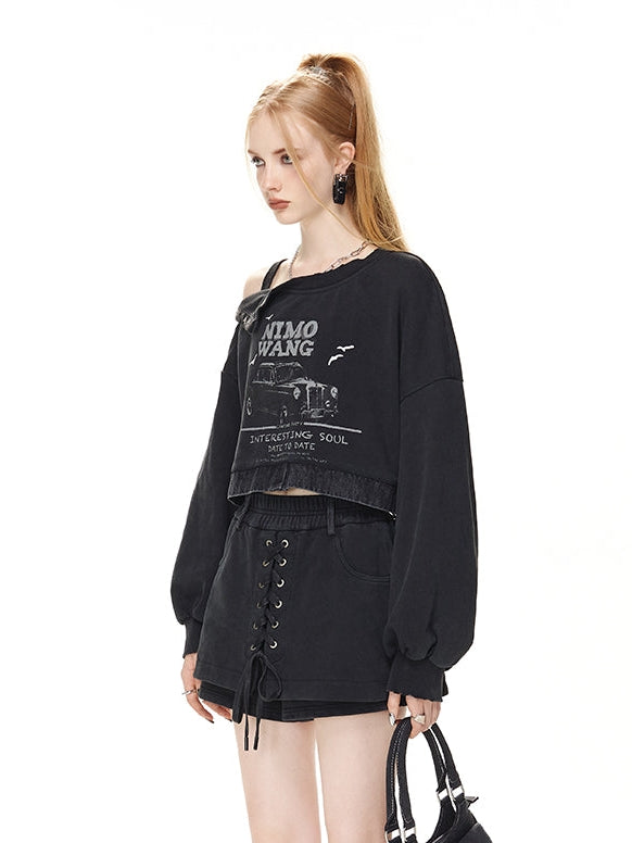 Pullover et short rétro