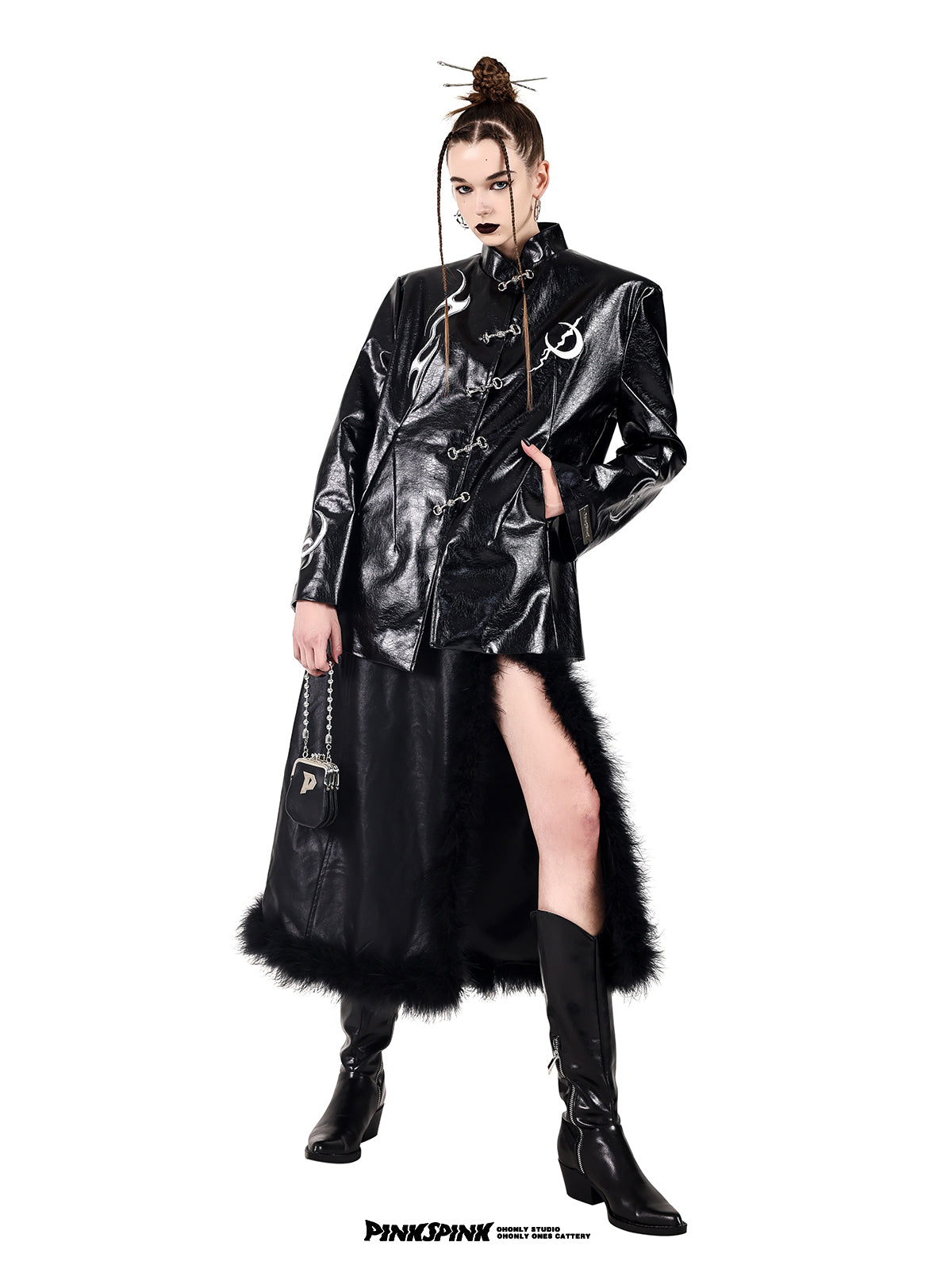 가죽 니치 쿨 재킷