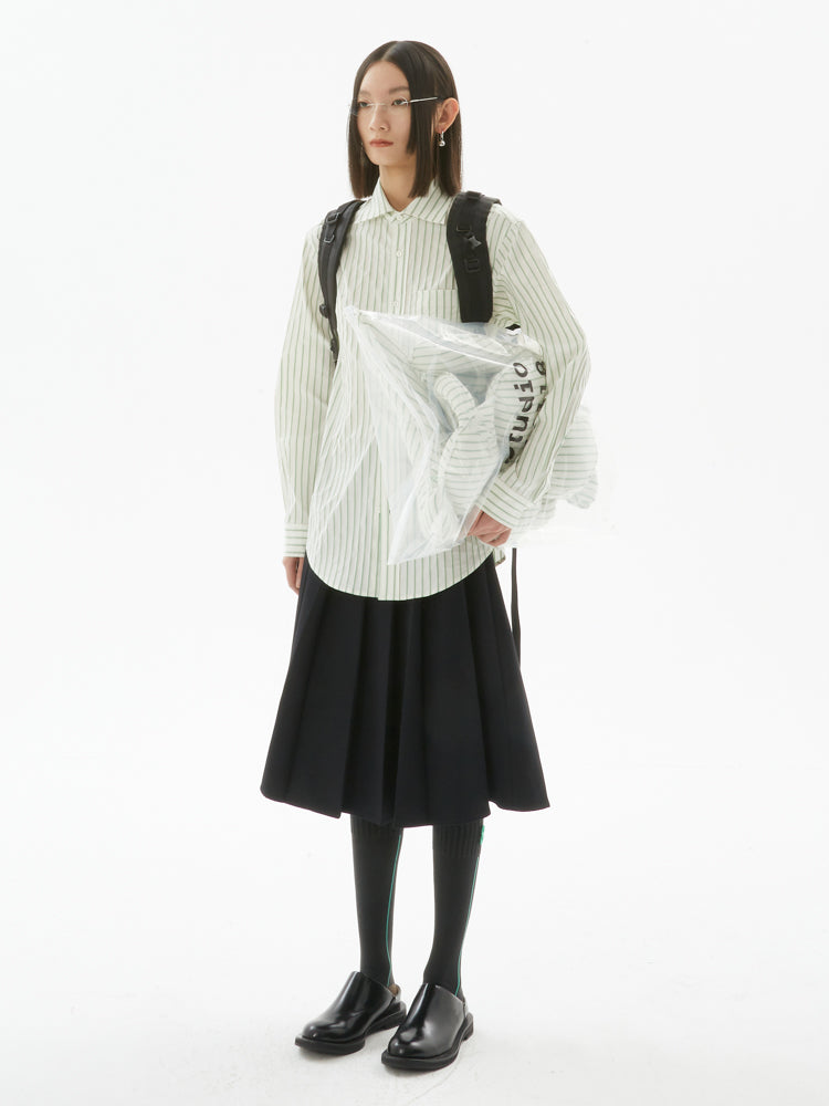 Hohe Taille -Faltenrock