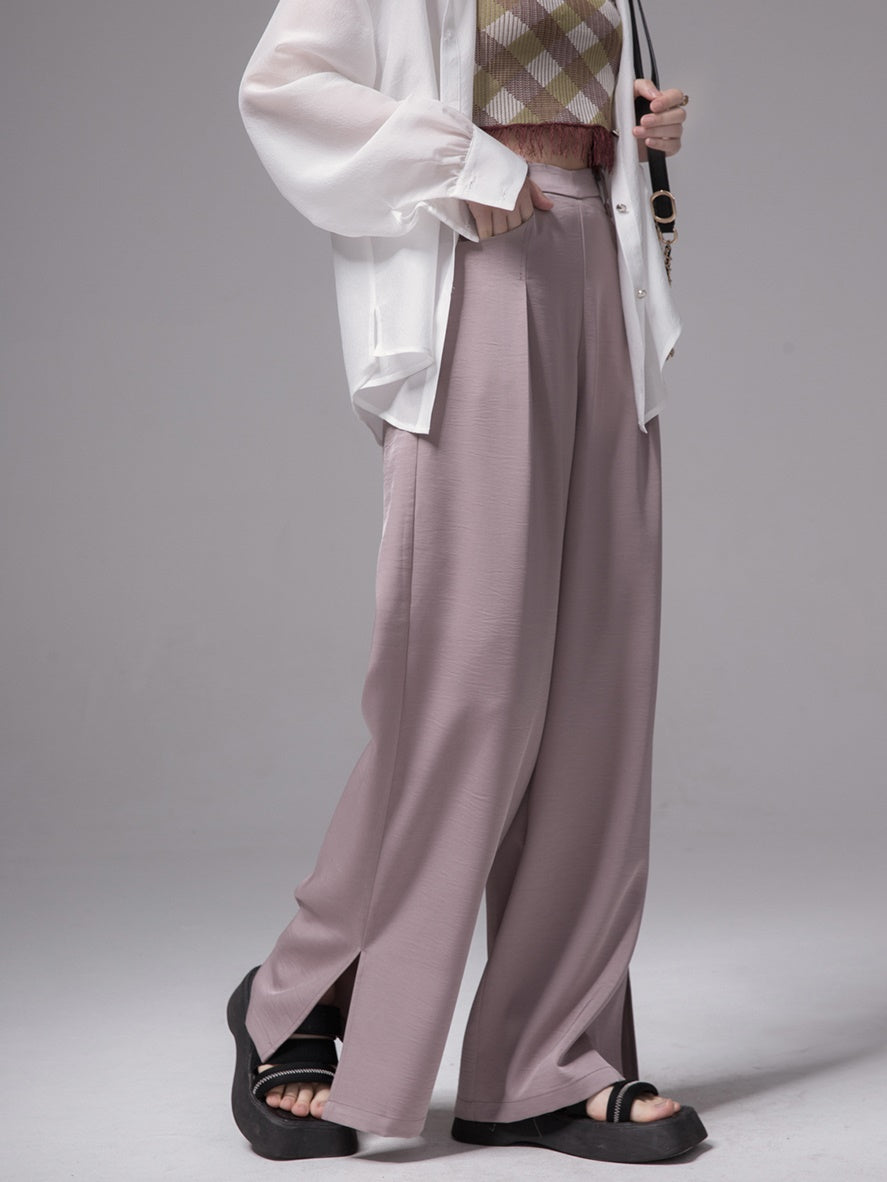 통풍이 잘되는 넓은 다리 바지