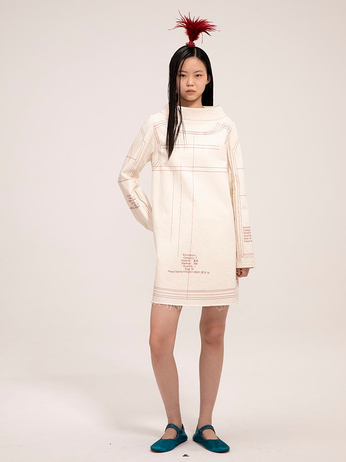 느슨한 해협 틈새 드레스