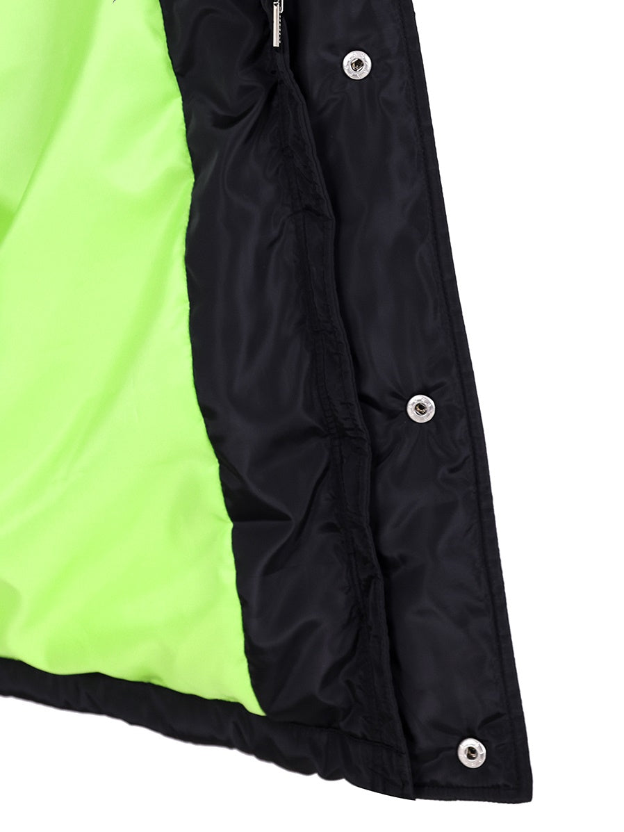 고양이 귀 후드 느슨한 긴면 코트