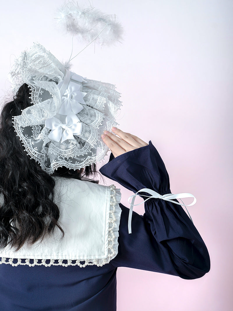 BOW TIE JACQUARD SUNSCREEN LONG-SLEEVED JACKET