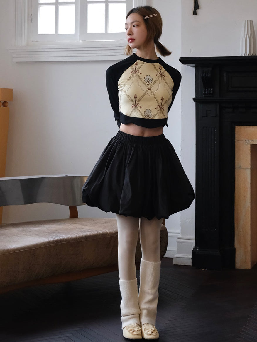 Printing Slim Long-sleeved T-shirt