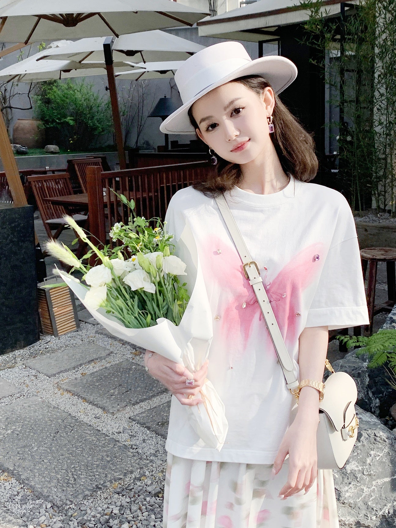 Butterfly Print Loose T-Shirt