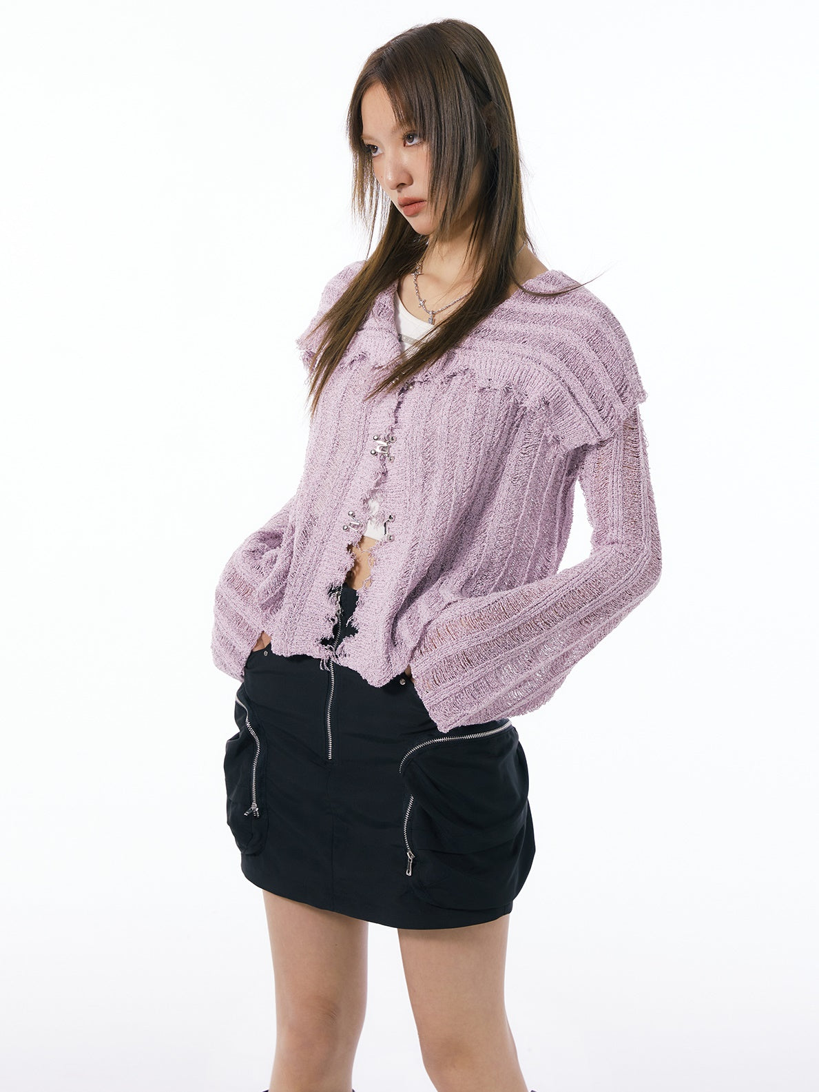 Tooling Pocket A-line Skirt