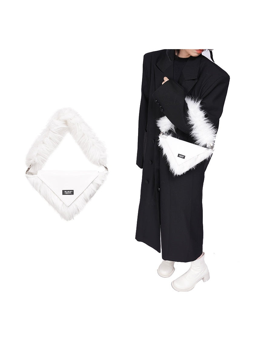 Pelz eine Schulter -Diagonal -Tasche