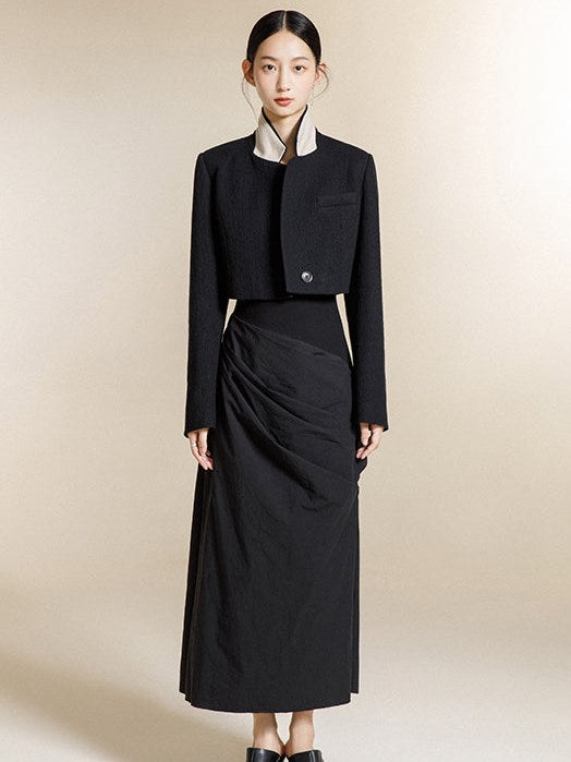 Dreidimensionales Kleid von Falten-Hosentender