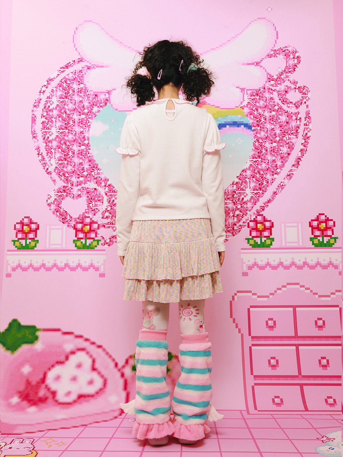 달러 칼라 달콤한 바닥 셔츠