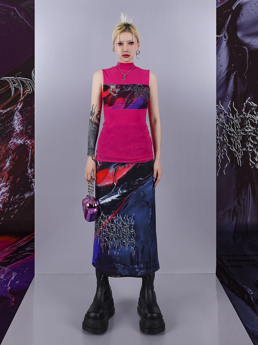 Reversible APRON SKIRT