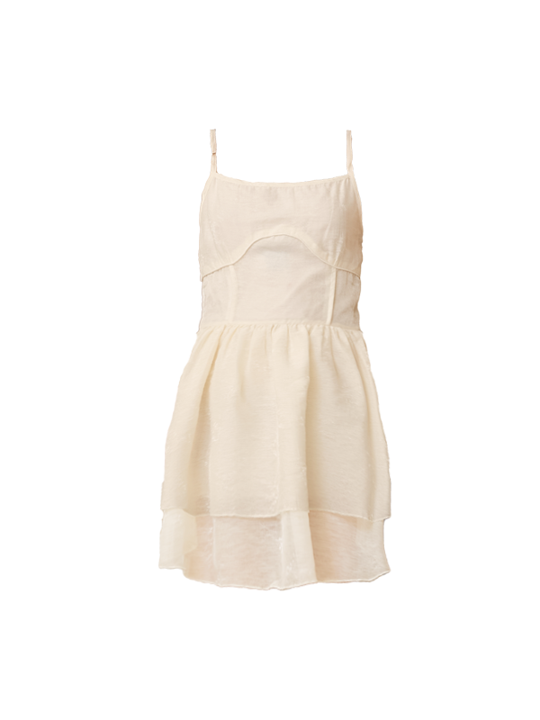 Camisole Short Dress & Cropped Strap Jacket