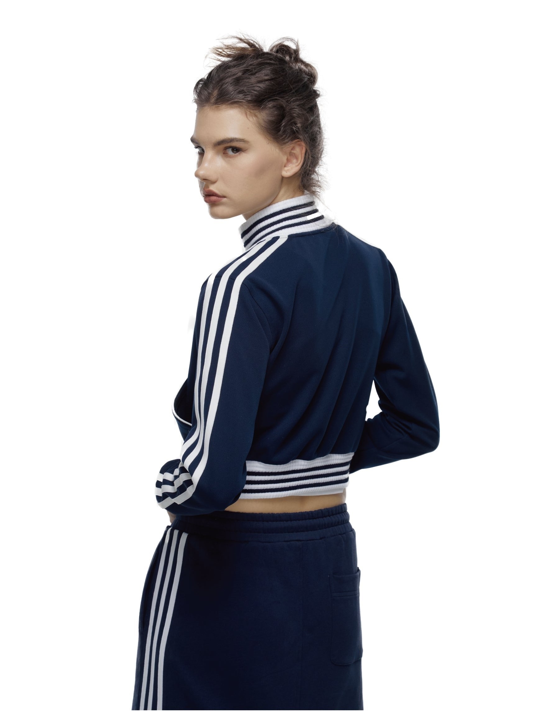Crop Sporty Jacket & Skirt