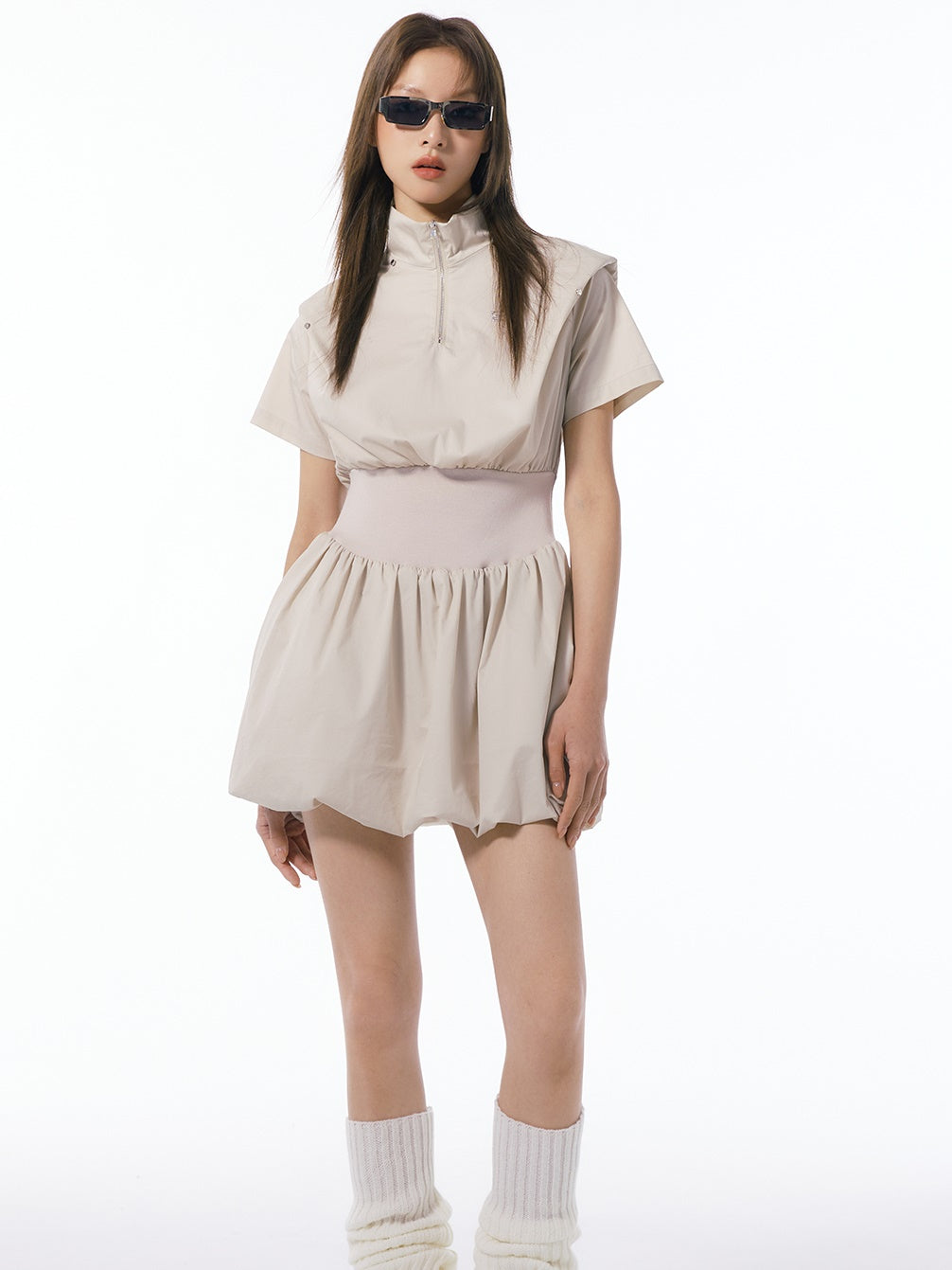 Standcollar Taille Form Ballon Einteiliger