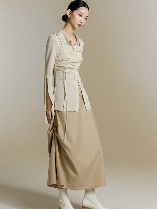Simple Solid Color Skirt