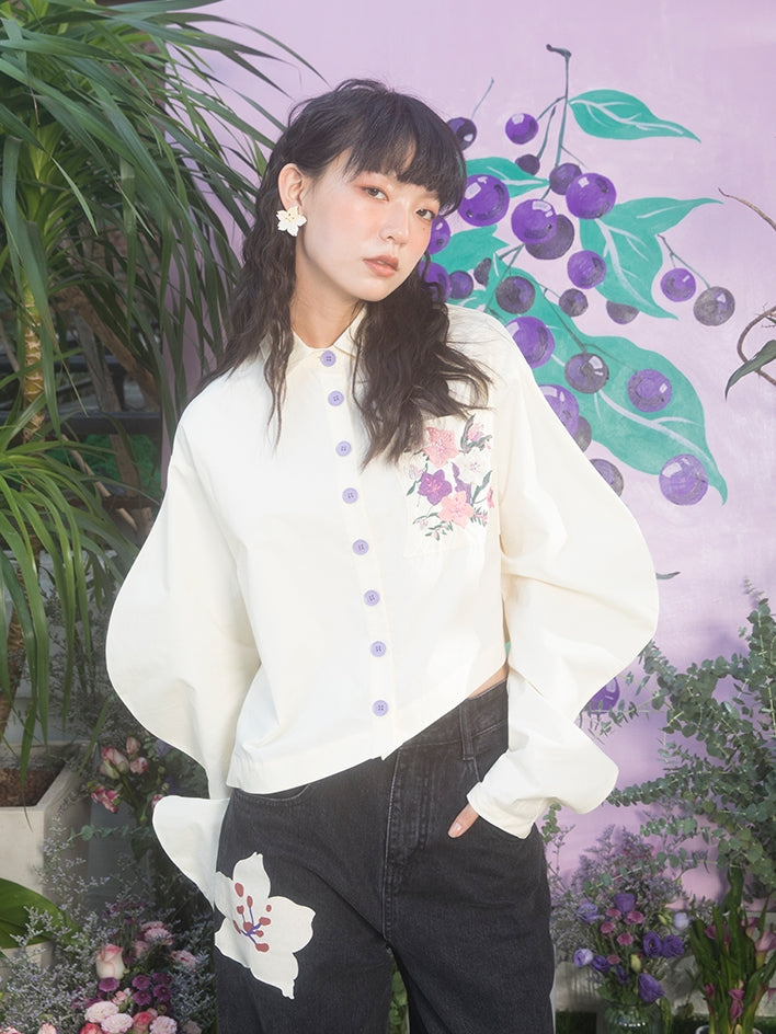 Kirschblüte Stickerei