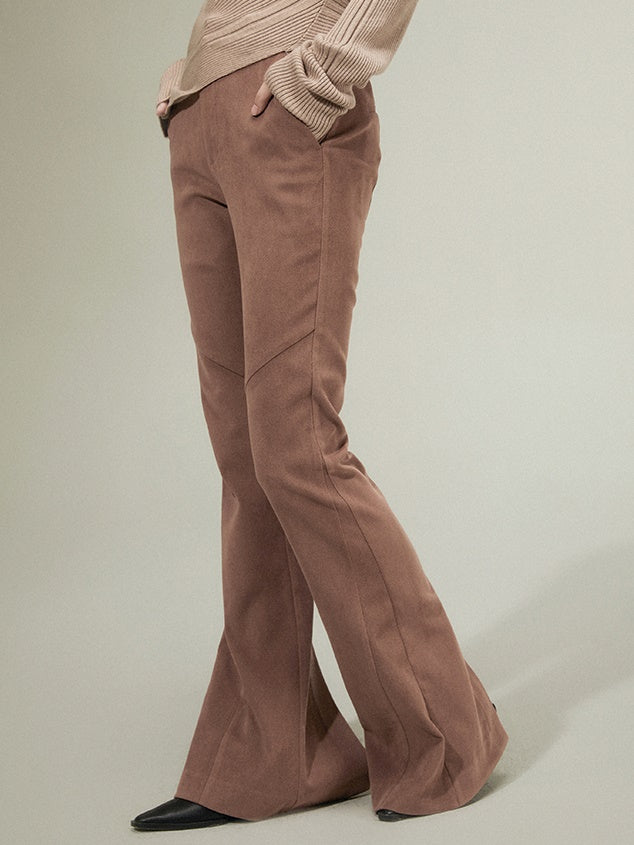 Split -Linie leicht ausgestellte Hose