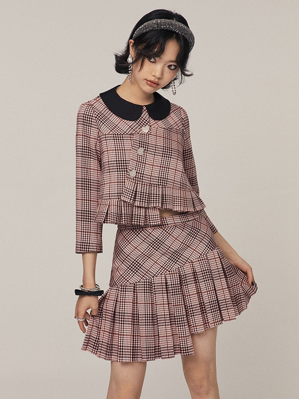 Veste à plaid rétro