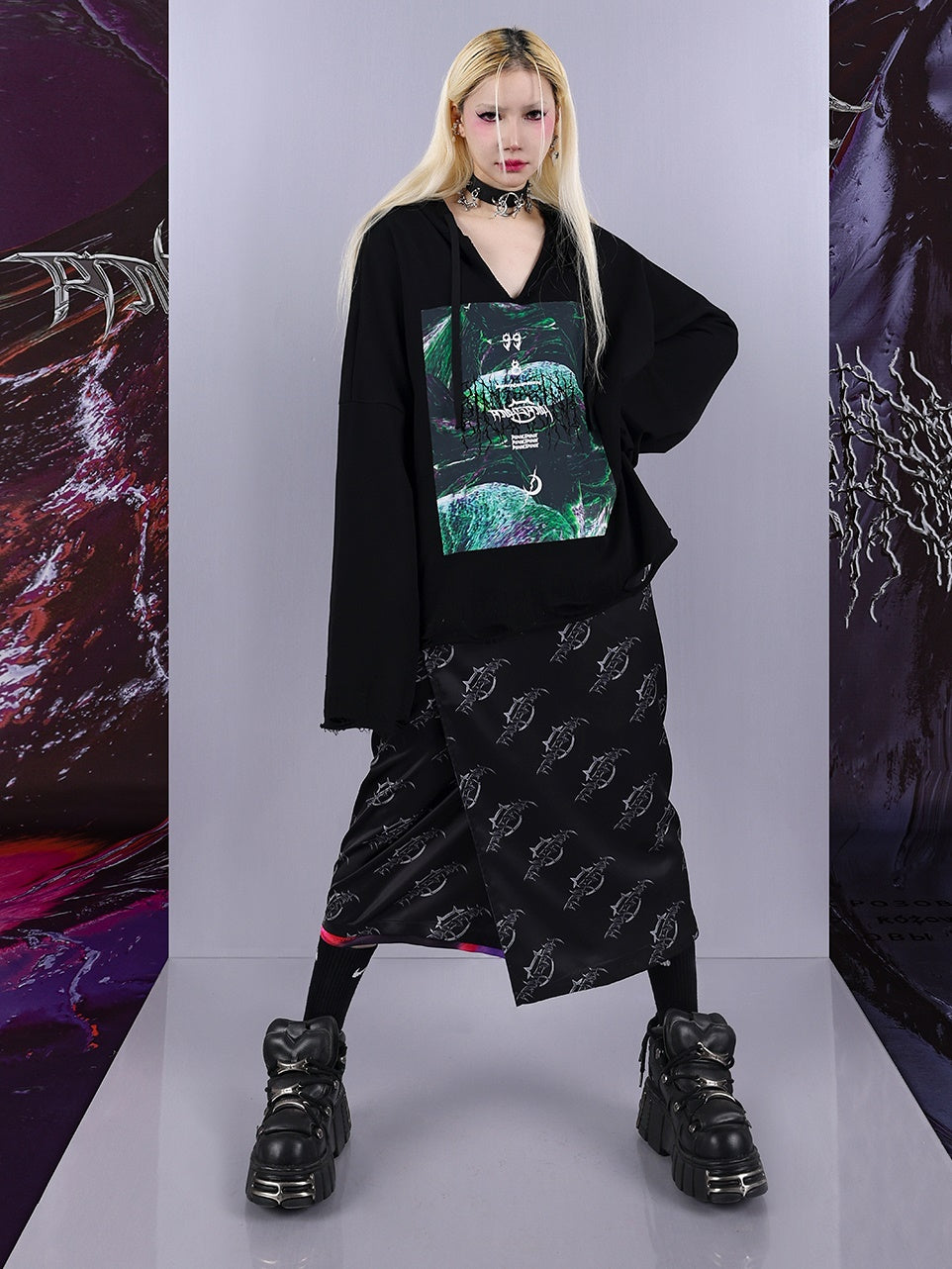 Reversible APRON SKIRT