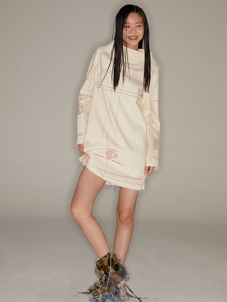 느슨한 해협 틈새 드레스