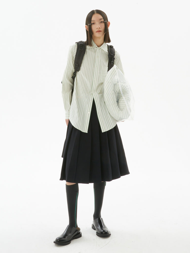 Hohe Taille -Faltenrock