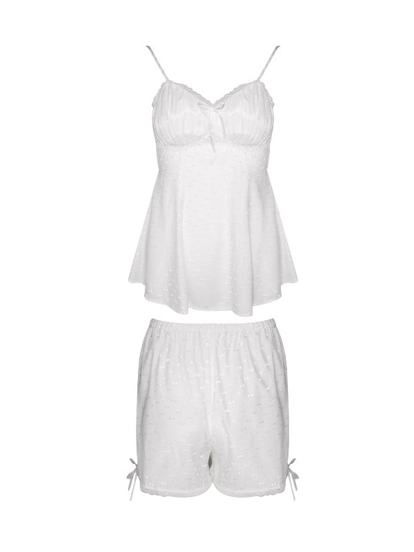 Süßer Jacquard bequemer Pyjama