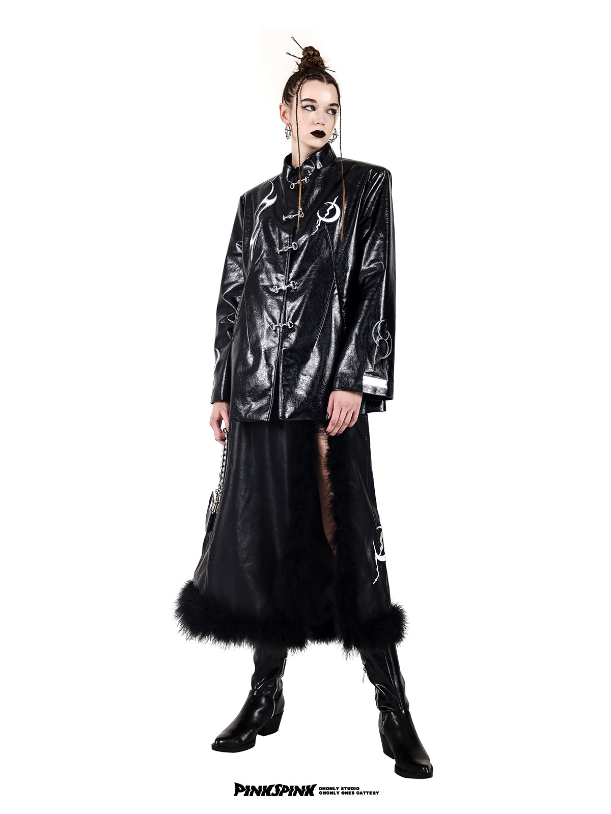 가죽 니치 쿨 재킷